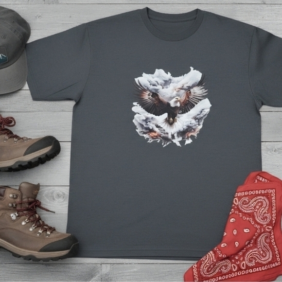 Country Life Boutique Other - Bald Eagle Graphic Tee • Patriotic Americana Shirt • Unisex Eagle Top